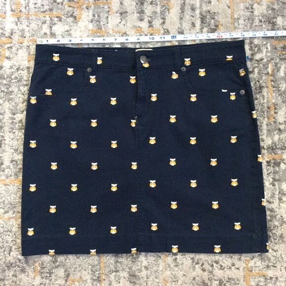 G.H.BASS & CO SKIRT WITH OWLS! EUC! SIZE 12 - Picture 3 of 7